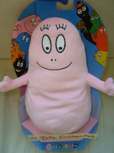 Peluche doudou barbapapa 20cm - doudou,
