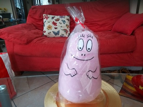 Peluche barbapapa rosa alto - rosa,